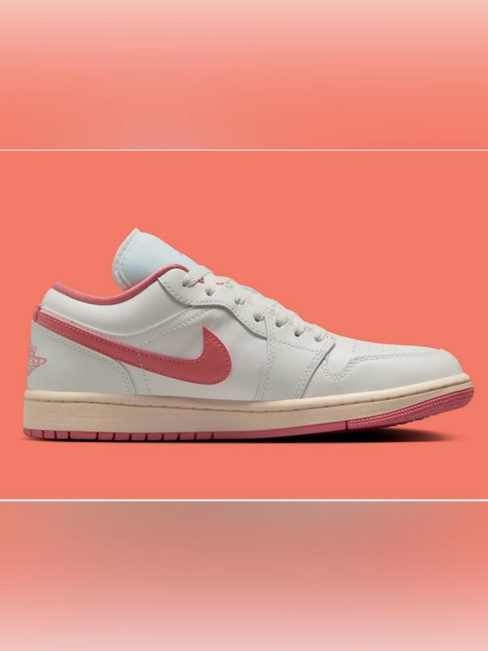 Nike Air Jordan 1 Low Sail Guava Ice Pink Salt - Picture 6 of 10